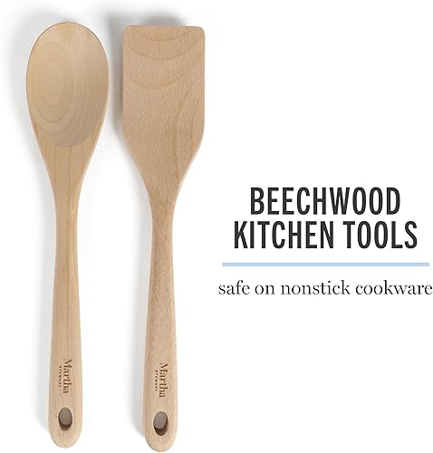 Miniatura 9 de Martha Stewart Emmeline - Juego de ollas y sartenes de aluminio esmaltado de calibre pesado, antiadherentes, sin PFA, 12 piezas, color verde azulado