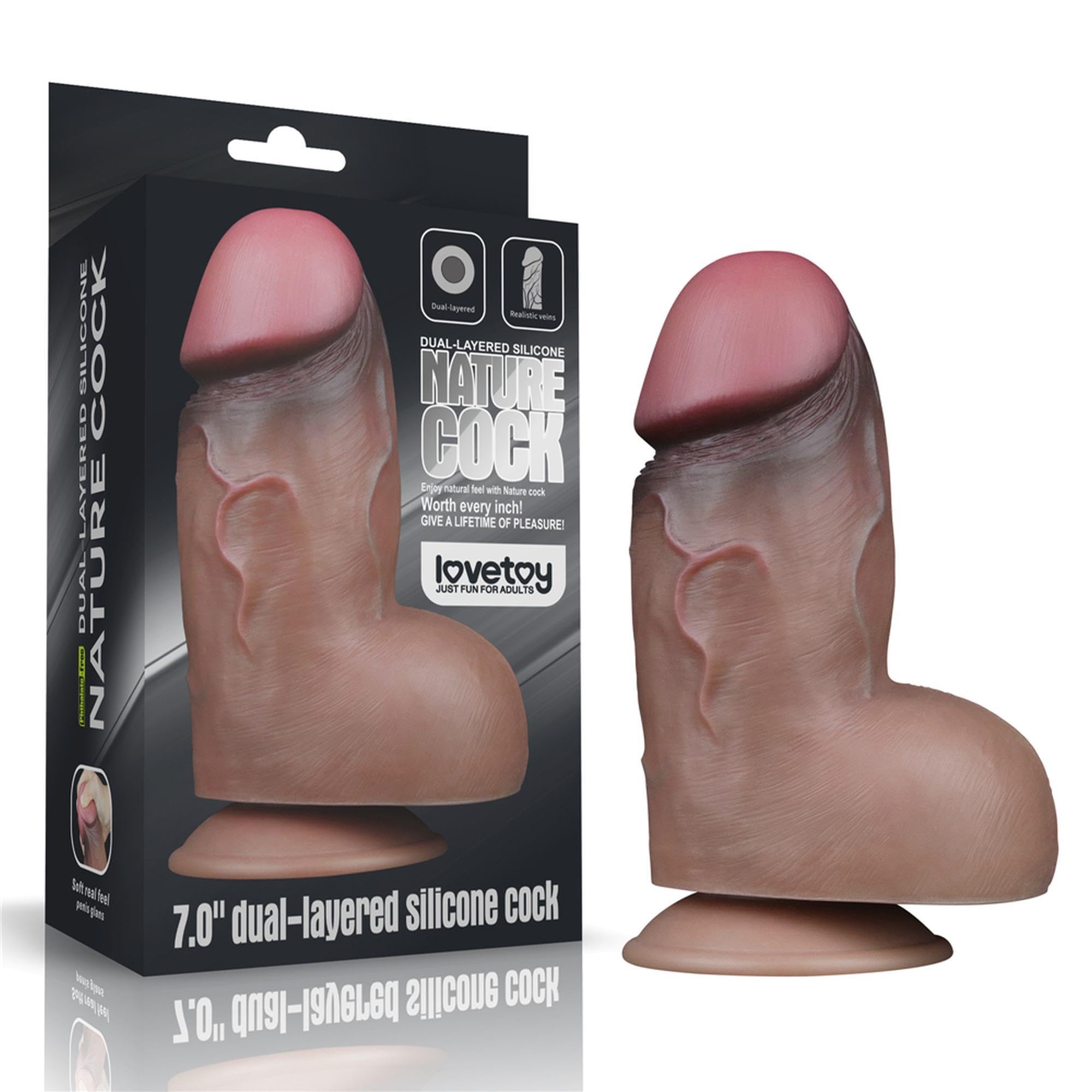 Dildo Doble Capa Silicona Platinum 7 6970260909259