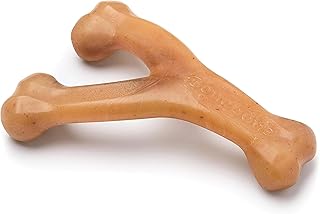 Benebone Wishbone Durable Dog Chew Toy for Aggressive Chewers, Real Chicken, Made in USA,