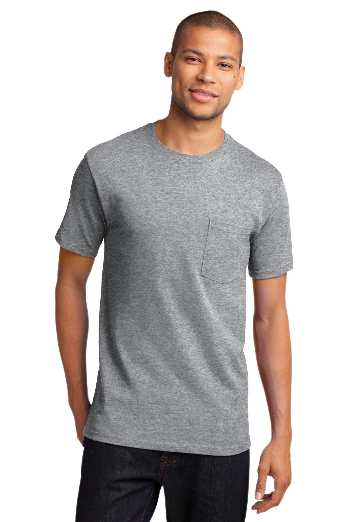 Port & Company Tall Essential Pocket Tee Athletic Heather