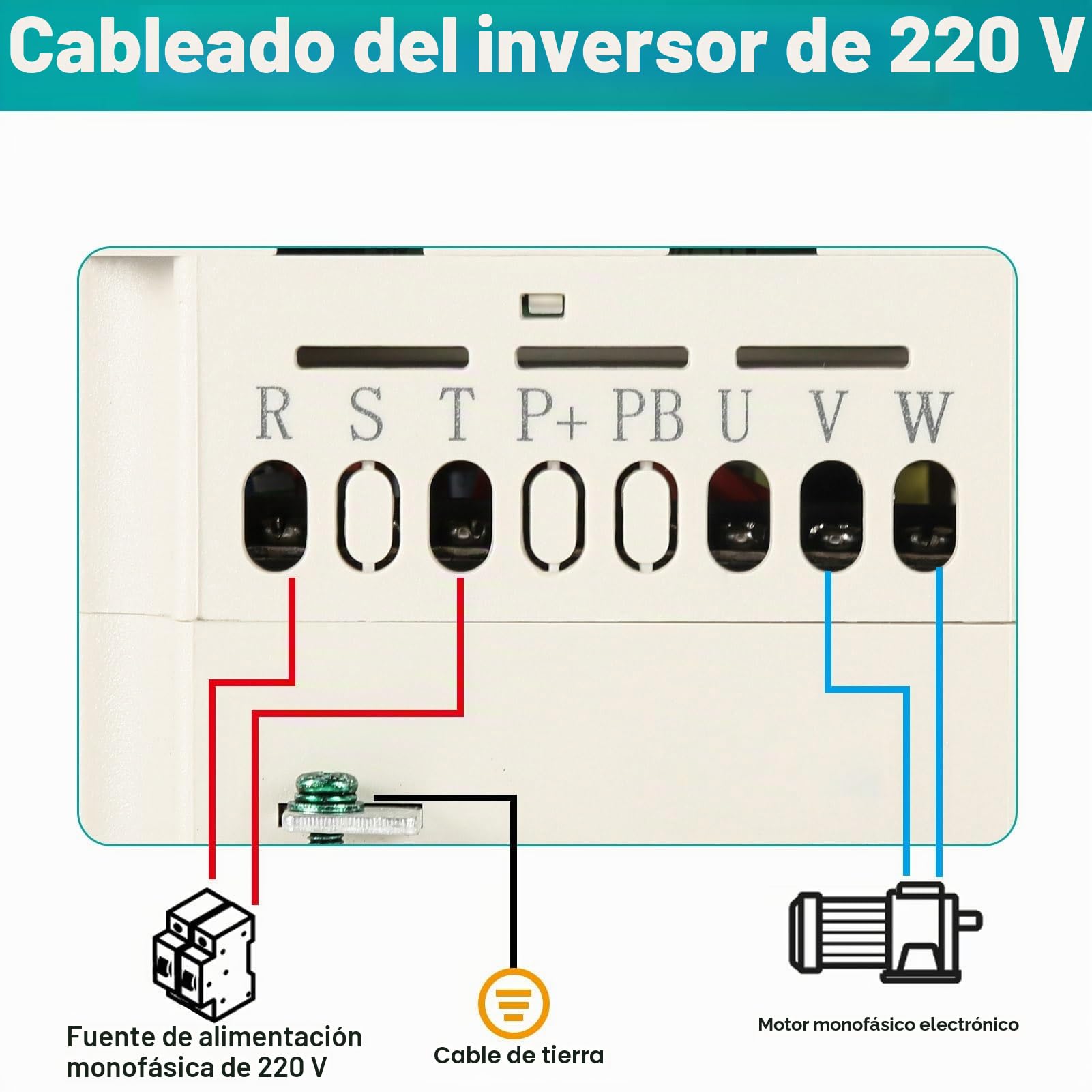 Variador de Frecuencia Monofasico 2.2KW 220V, VFD Convertidor de Frecuencia 220V Entrada Monofásico Salida Monofásico Inversor de Frecuencia para Ventiladores, bombas de agua, máquinas herramienta CNC