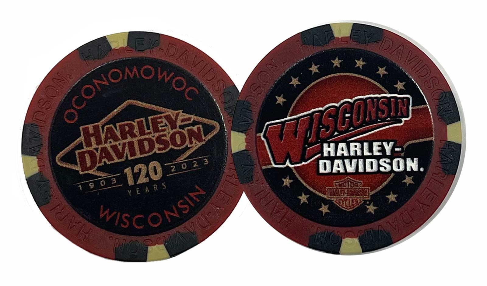 Wisconsin 120th Anniversary Poker Chip, Limited Edition One Chip