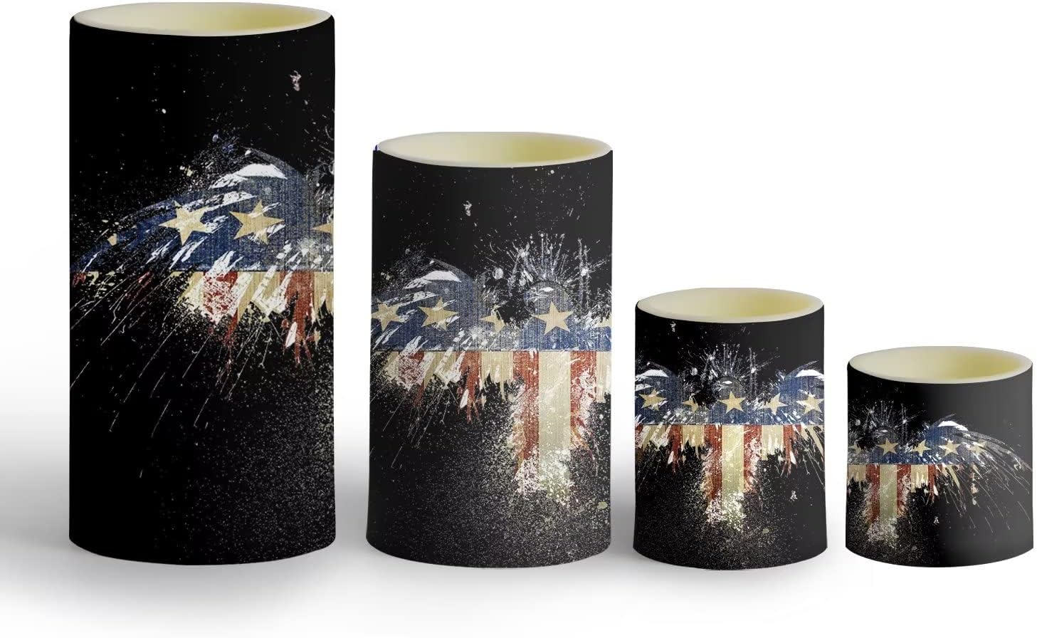 Amazon.com: Independence Flag Day 4th of July National Day Flameless Led Candles Bulk with Timer