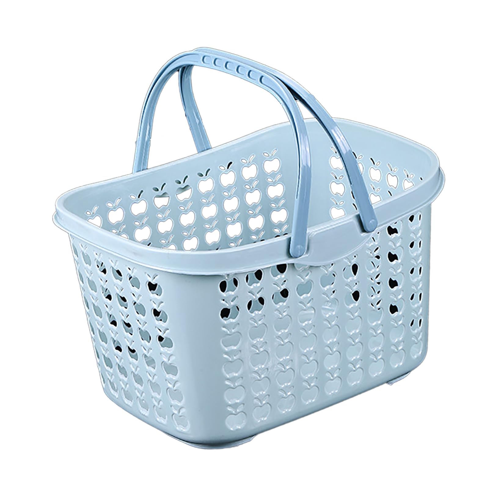 Panier en plastique avec poignée, panier à main en plastique de grande capacité, support stable, panier de pique-nique, panier de bière, panier à bière pour les fêtes en plein air et le camping