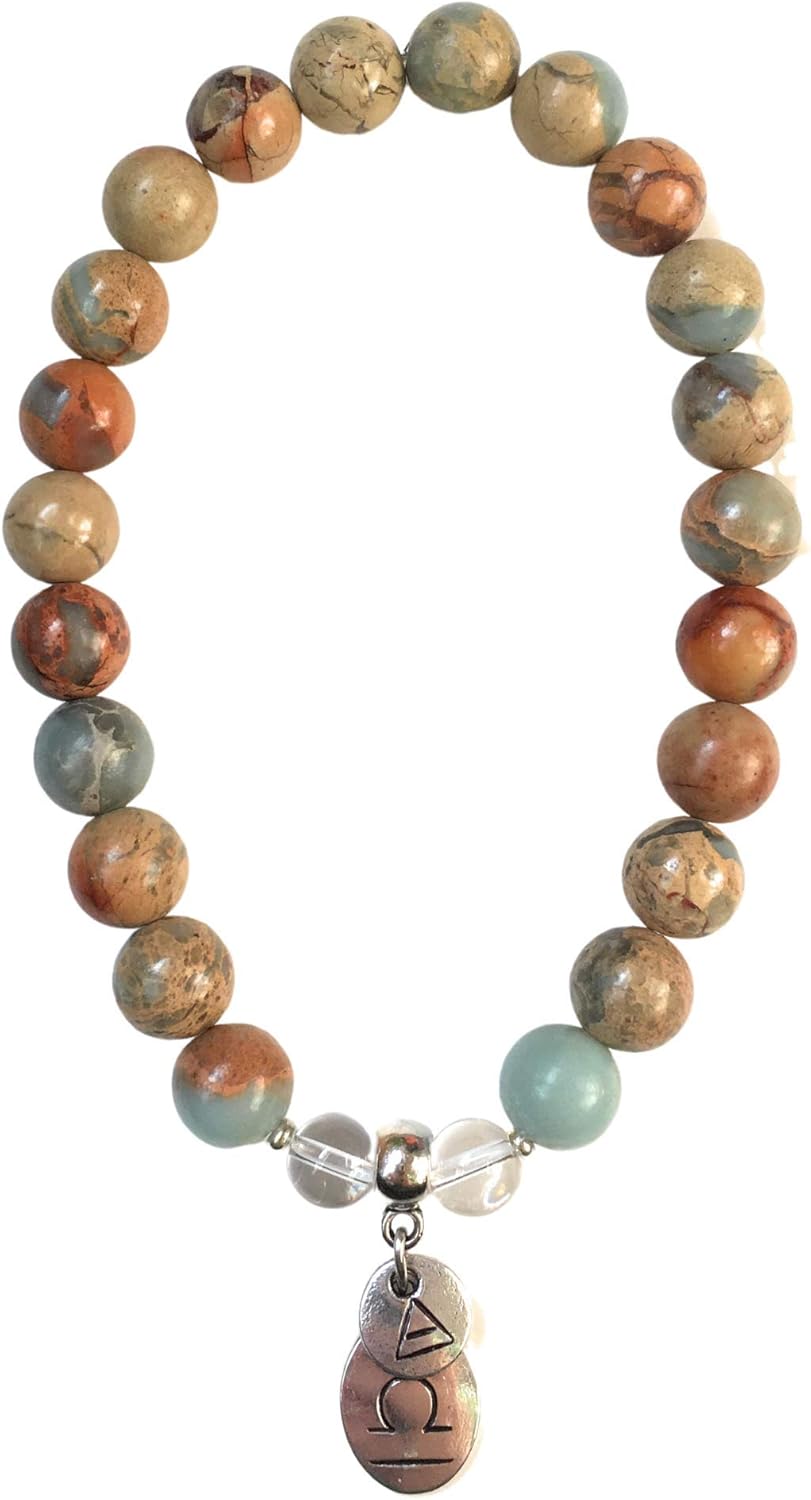 Libra Zodiac Bracelet Women with Moon Sign and Air Element Charms for Inner Peace