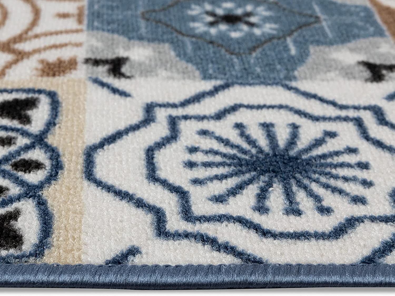 Tapis de couloir St Davids - Pour cuisine, couloir et salon - Tapis à boucles fines - Antidérapant et antistatique - Tapis de couloir (80 x 200 cm)