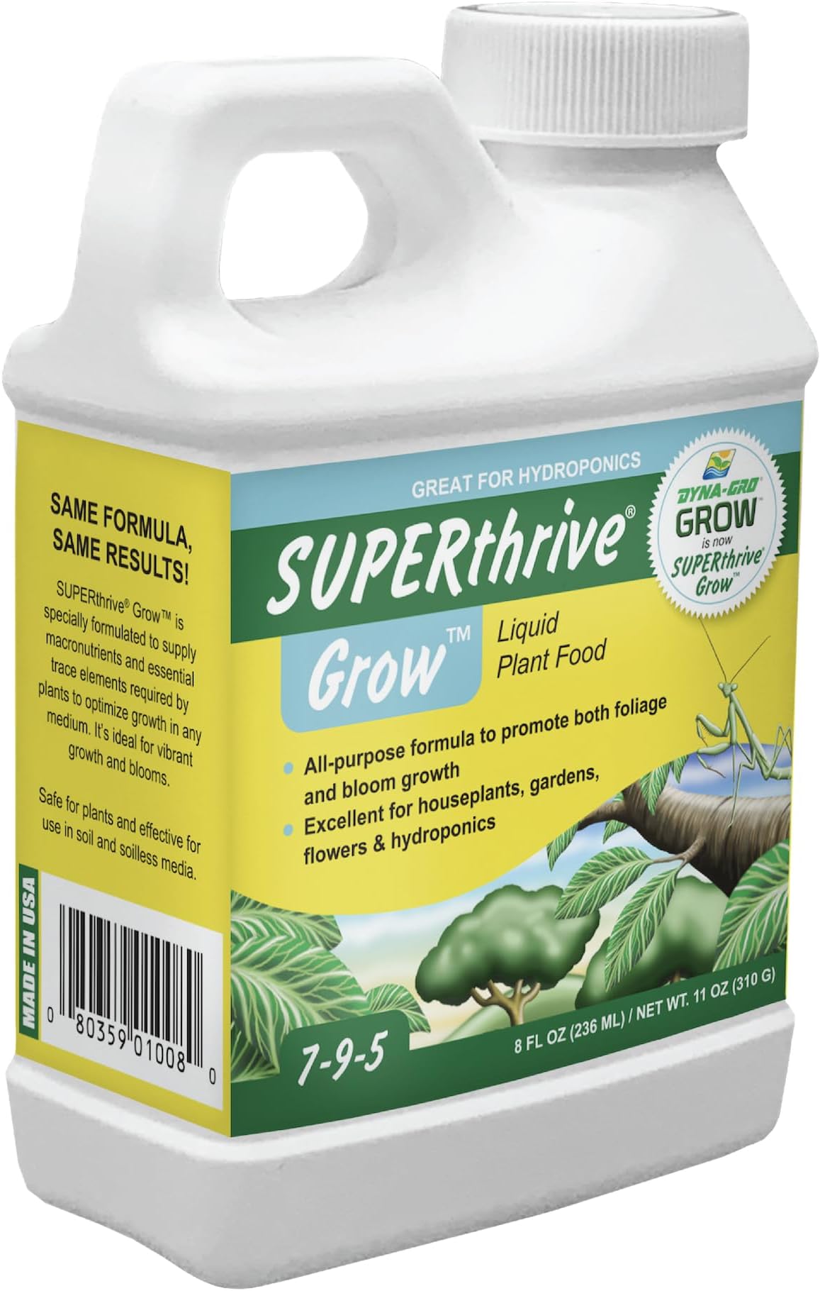 8 oz: Grows 7-9-5 Dyna-Gro