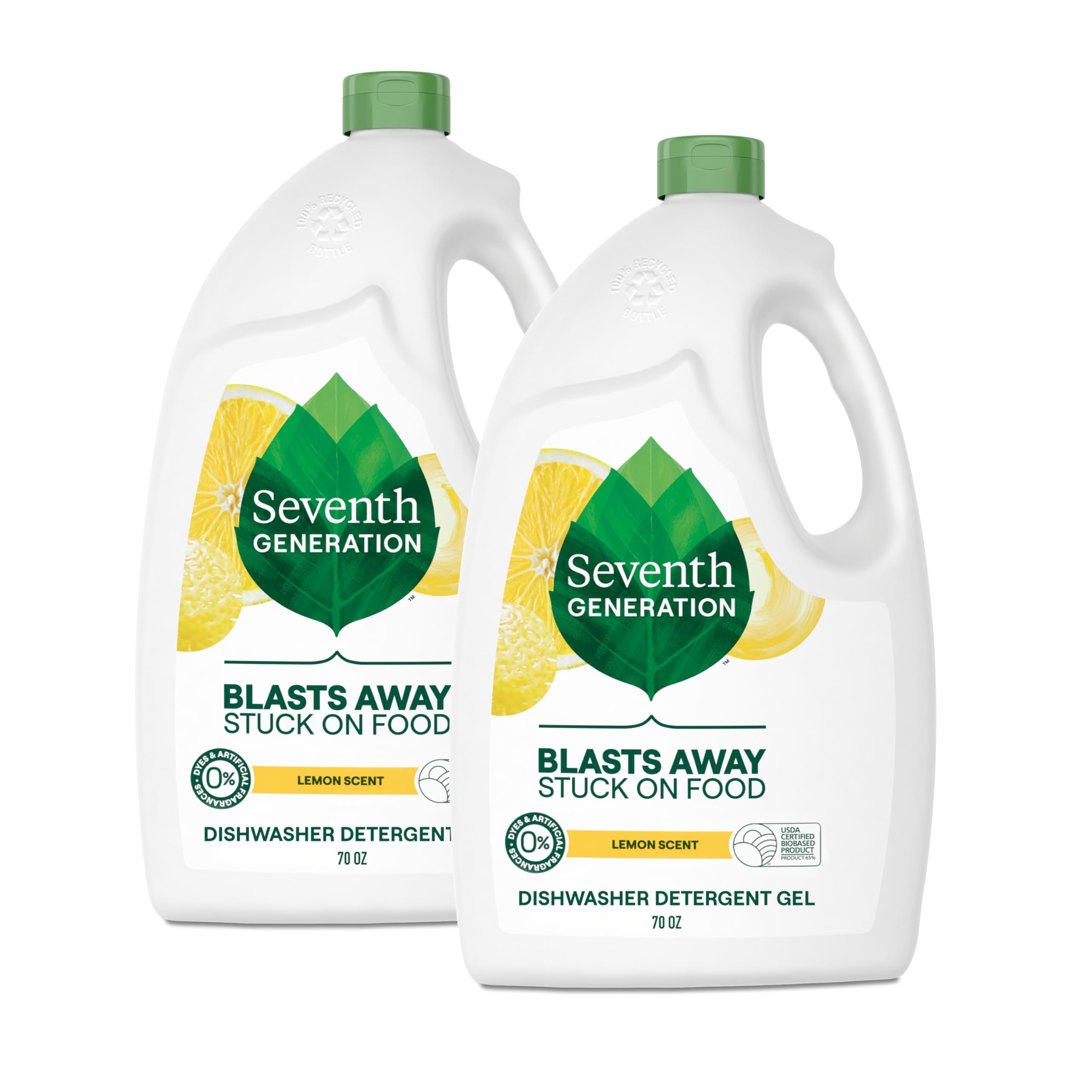 Seventh Generation Dishwasher Detergent Gel Lemon Scent 2 pack - dishwashing | Mubboo