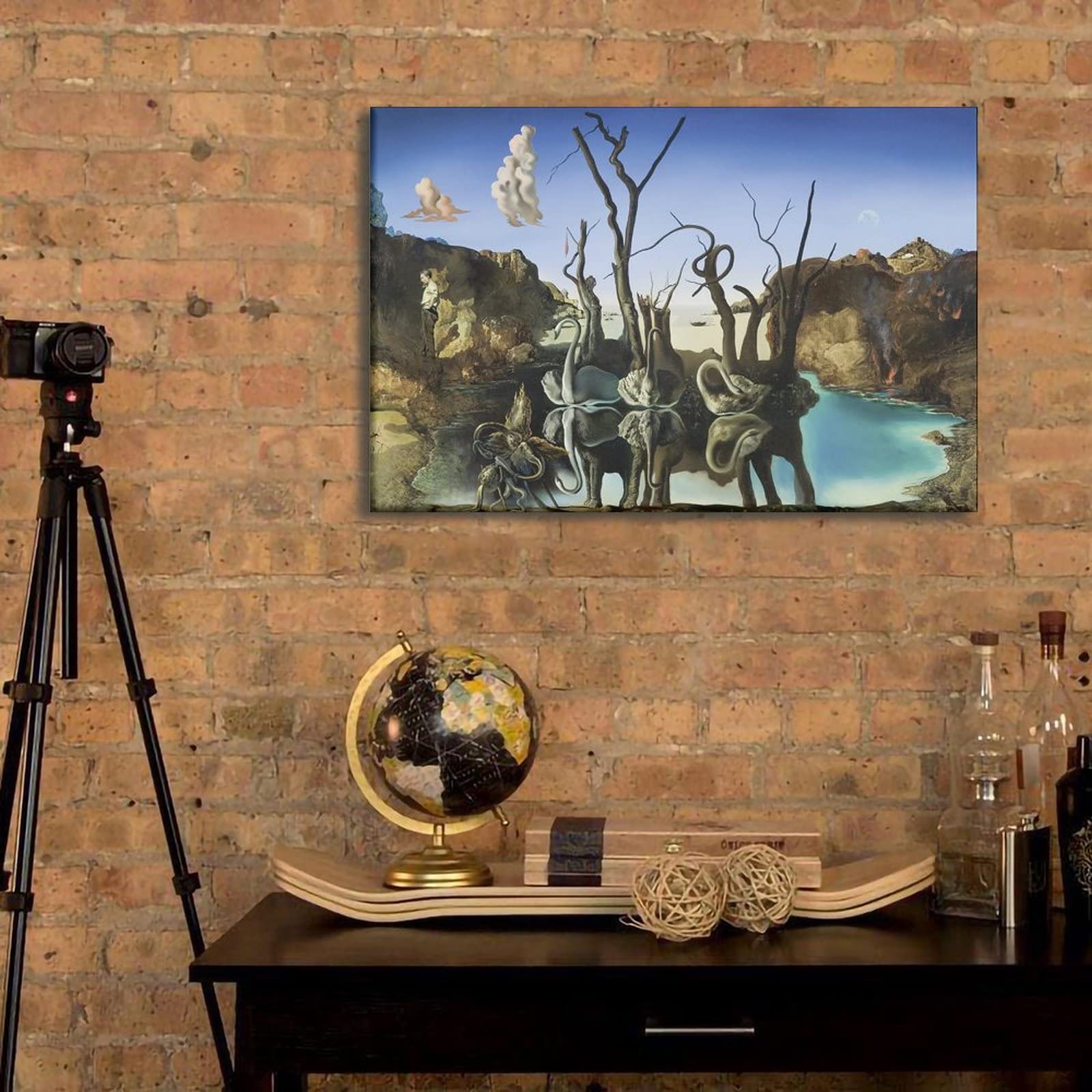 Amazon.co.jp: サルバドール・ダリの絵画全集のポスターです。『象を