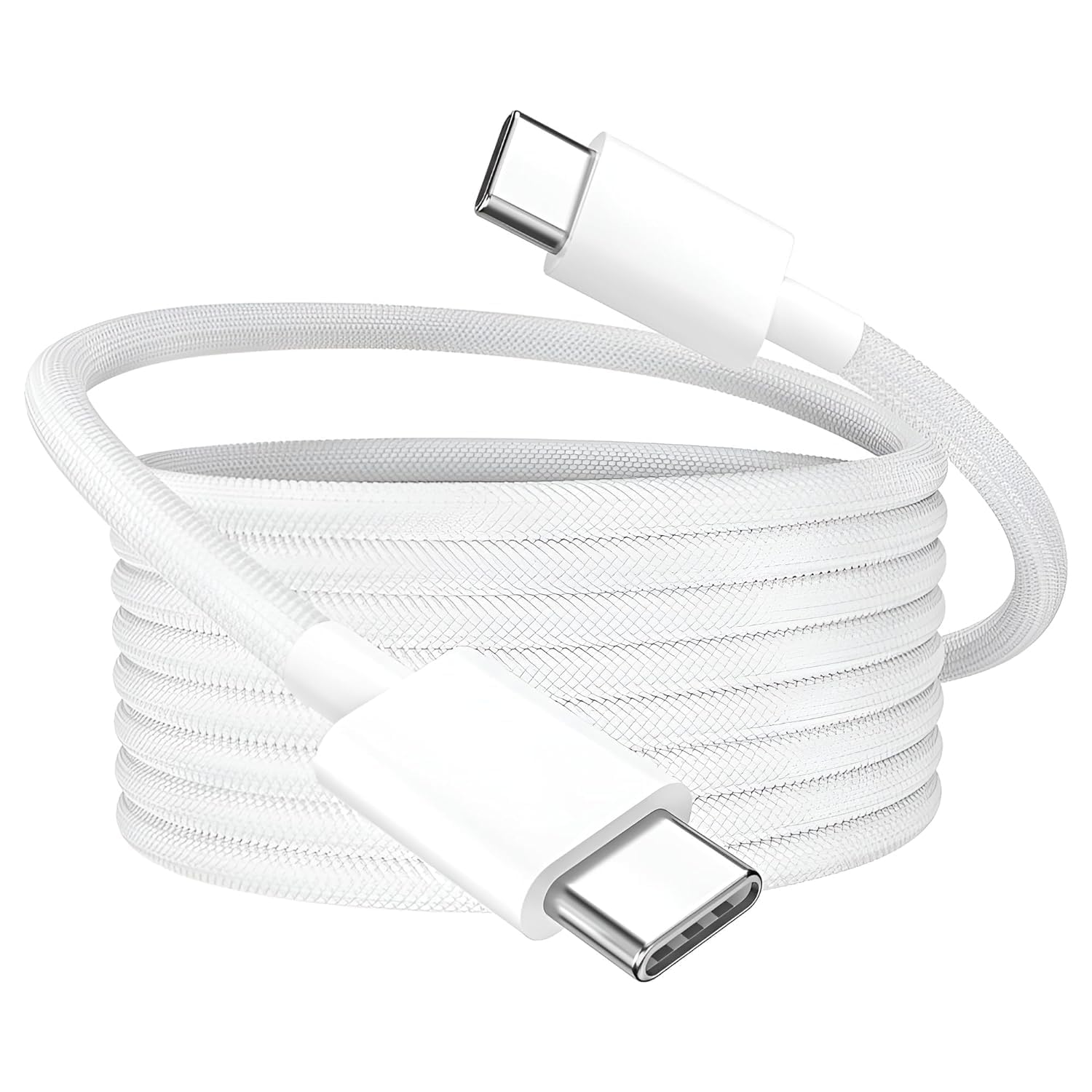 CYBER KIT - 1 Meter Nylon Braided Type C to Type C Cable for iPhone 15/15 Plus/15 Pro/15 Pro Max, Samsung Galaxy S24/S23/S22/S21 FE, Macbook, Laptop & Other Android Devices (B0DBGKNYXW) Amazon Price History, Amazon Price Tracker