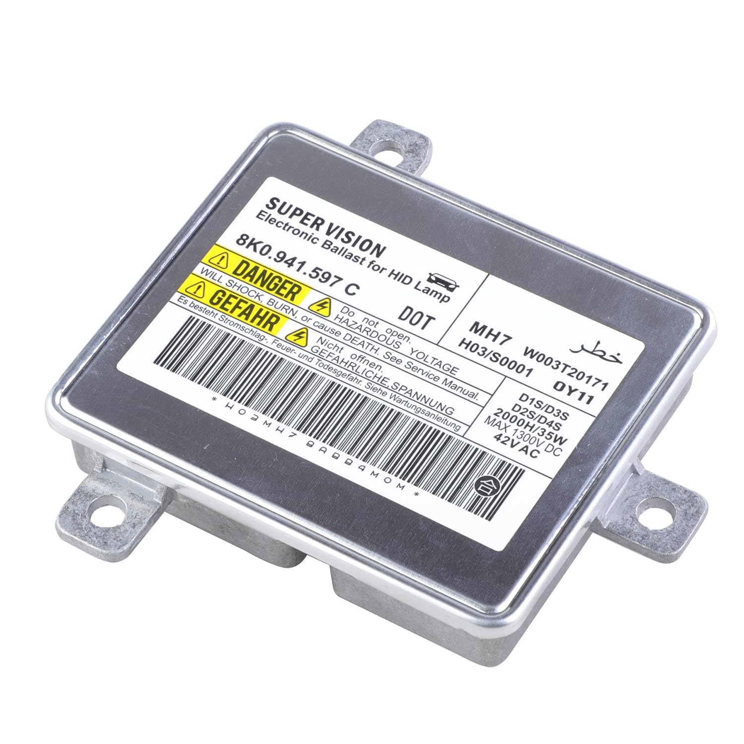 YAOPEI Faro di zavorra HID Xenon per A3 A4 A5 8K0941597