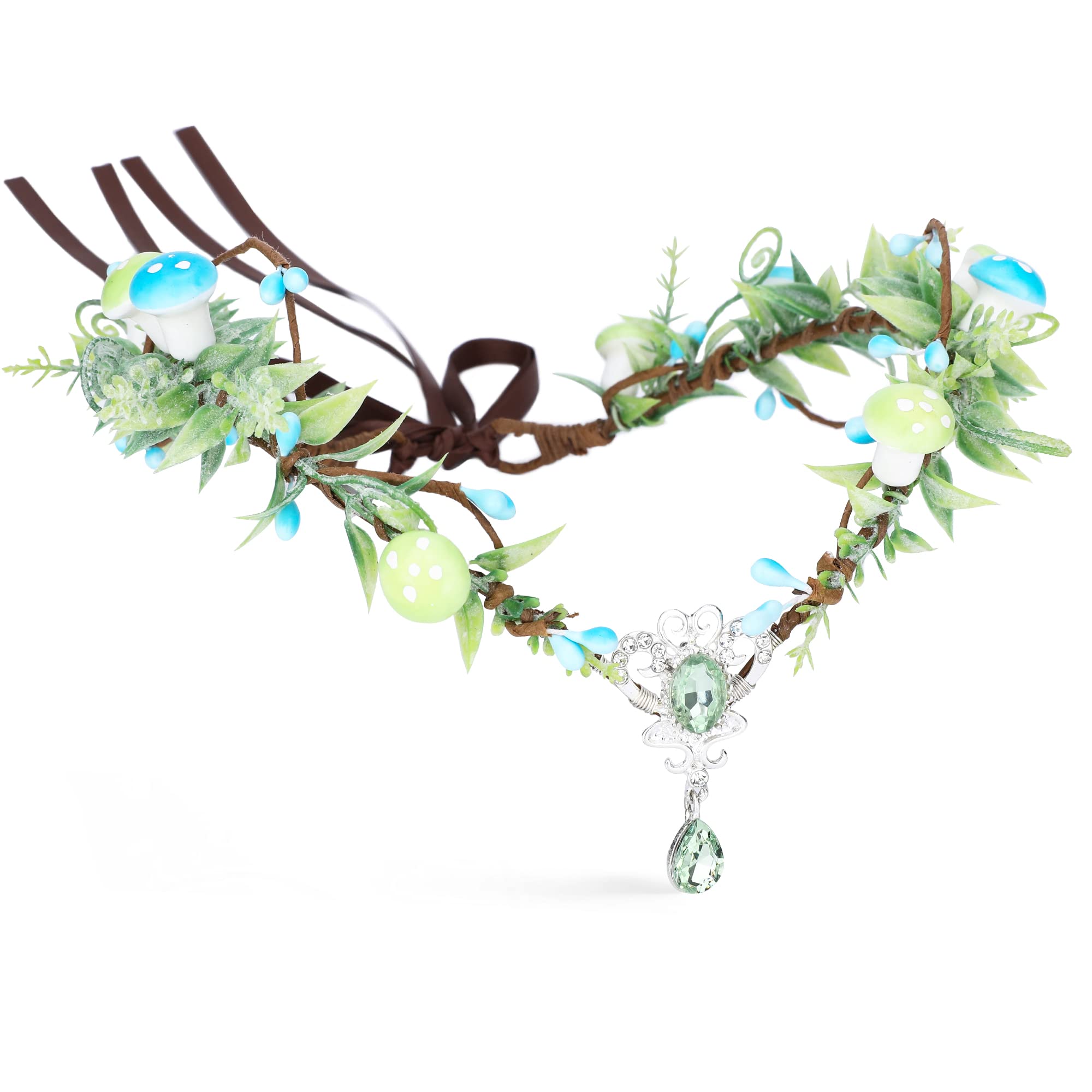 Amazon.com : MOSTORY Cosplay Elf Crown Crystal Headband  display picture 1