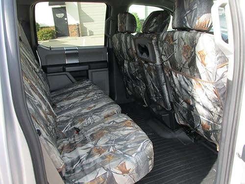 Miniatura 2 de Durafit Seat Covers Hecho para adaptarse a FD81 DS1 C 2016-2019 F250/F550 Camo Endura y para Ford F150 Super Crew 2015-2019 Juego de fundas de