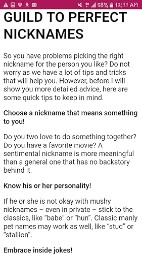 Romantic Names