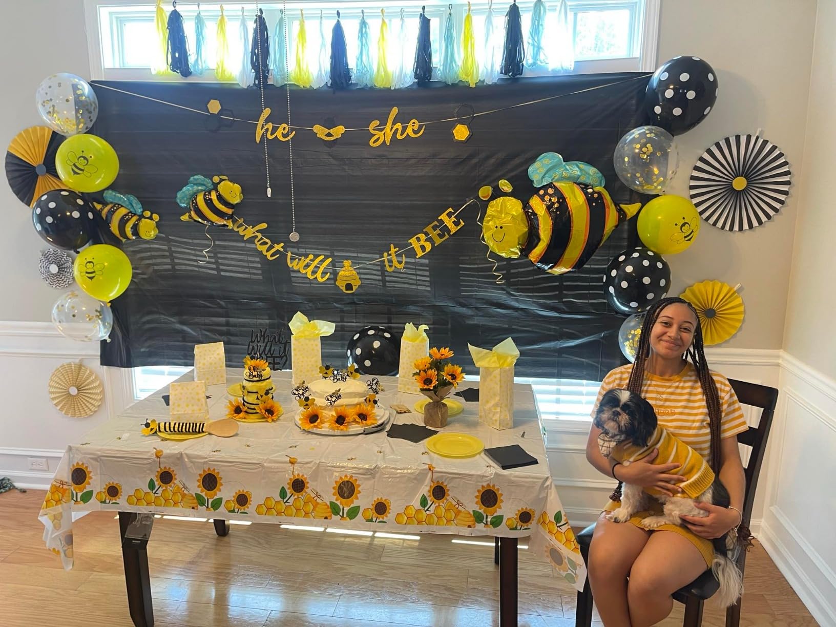 NAIWOXI What Will It Bee Gender Reveal Party Supplies - Bumble Bee ...