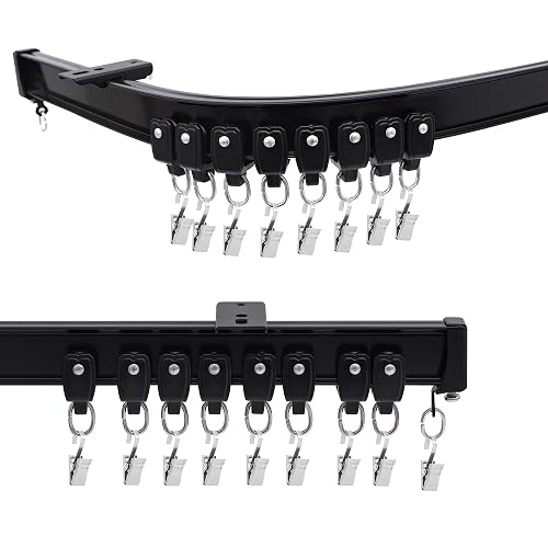 Flexible Ceiling Curtain Track, Bendable Room Divider Curtain Tracks with