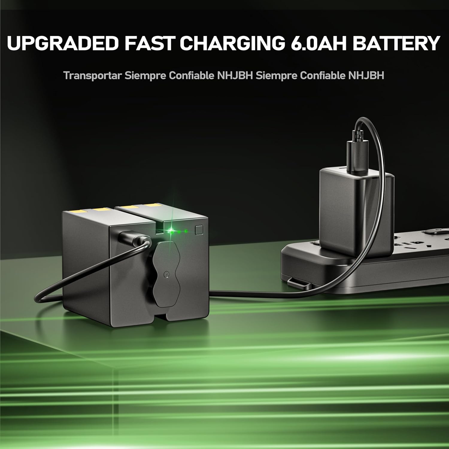 2 Pack Upgrade 6500mAh Rechargeable Battery Replacement for Stealth Cam 360 Max Cartridge Battery Pack,Compatible with 360 Model Cameras Revolver and Revolver Pro (Cable Included)