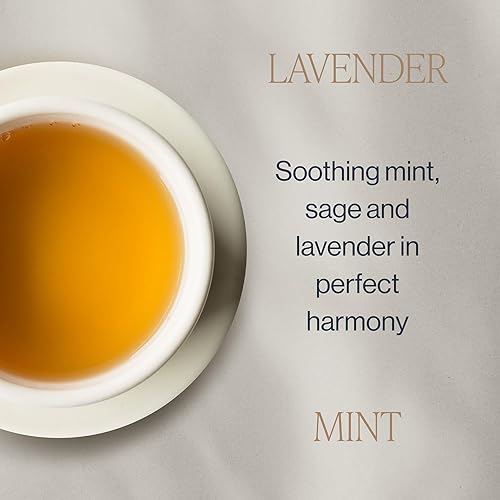 Vista 4 de Rishi Tea Té de hierbas de menta y lavanda, bolsas de bolsitas orgánicas, sin cafeína, lavanda calmante con menta y salvia, 15