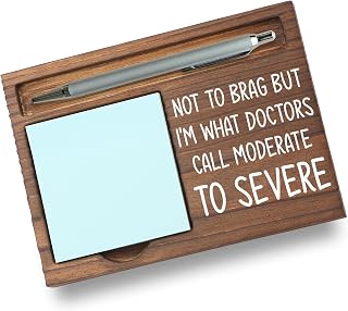 Funny Coworker Gift Sticky Note Holder, Office Humor Desk Organizer Appreciation Thank You Gift for Coworker Friend Nurse, Funny Desk Accessory PB073