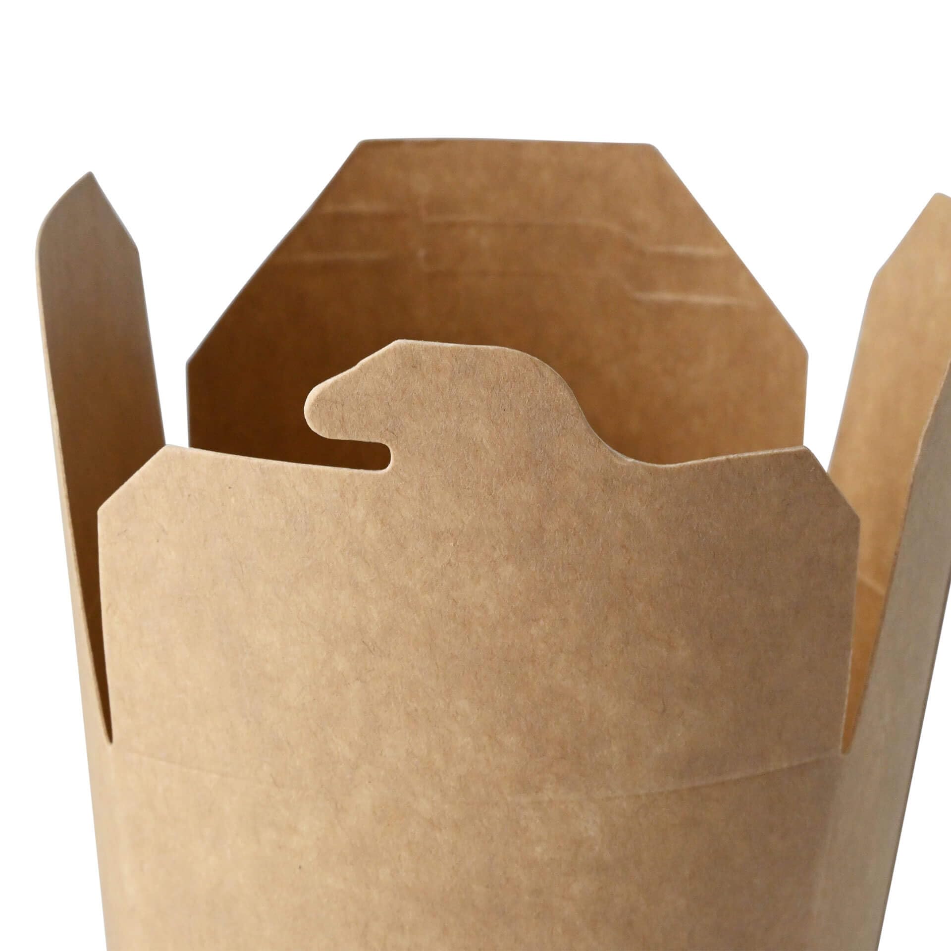 BIOZOYG Caja para fideos 500 unidades 800 ml, marrón Â- Cajas asiáticas de cartón Â- Cajas para llevar con revestimiento interior de PE Â- Envases para llevar, snacks asiáticos, envases desechables