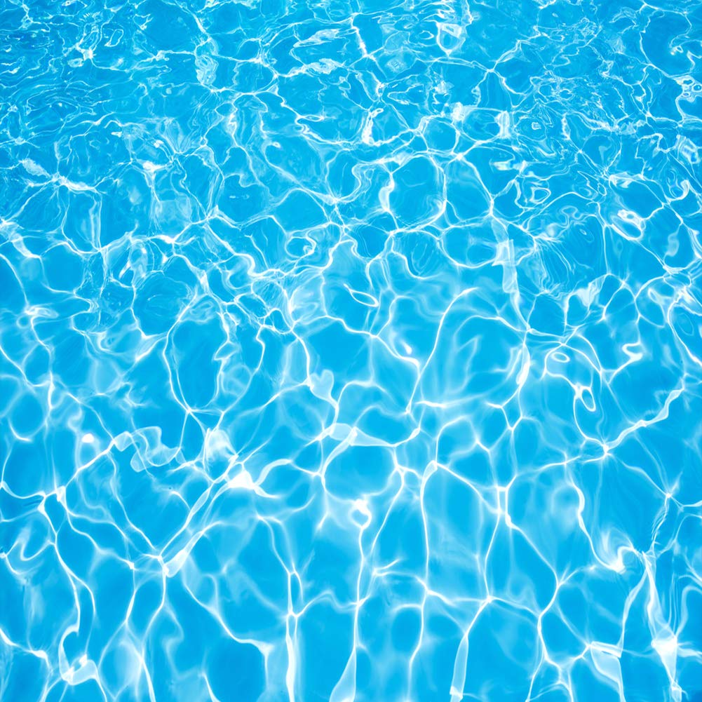 LYWYGG 8x8FT Swimming Pool Photography Backdrops Water Wave Ripple Newborn Child Baby Shower Birthday Party Background Photo Studio CP-220-0808