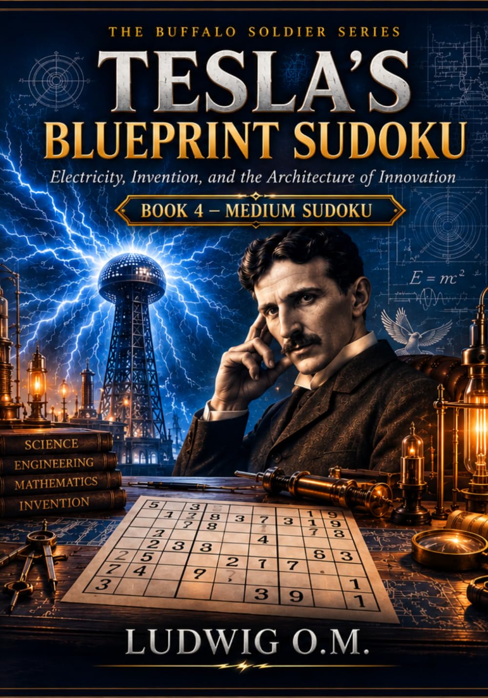 Tesla’s Blueprint Sudoku: Electricity, Invention, and the Architecture of Innovation (THE BUFFALO SOLDIER SUDOKY SERIES)