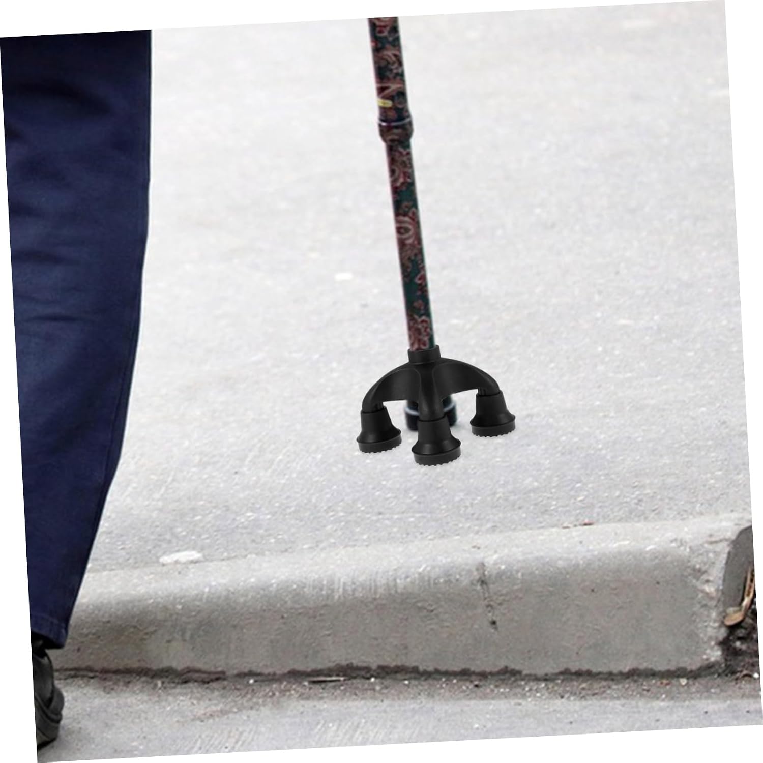 Crutch Pads for Hiking Pole Trekking Pole Replacement Tip Elderly Cane Tip Pad Non-Slip Cane Foot Cover Enhanced Stability