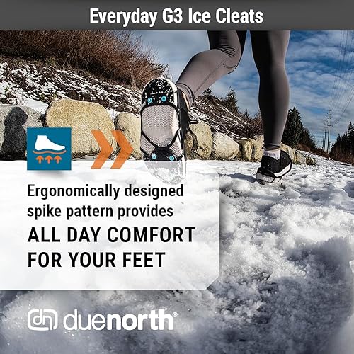 Miniatura 3 de Due North Everyday G3 - Cuchilla de hielo para caminar y correr sobre nieve y hielo 1 par