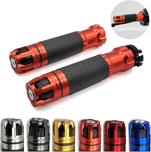 Miniatura 5 de WESTCH Motorcycle Handlebar Grips Universal 22 24MM CNC Motorcycle Handle Bar Grips Handlebar Ends for FZ6 FAZER FZ8 XJ6 Diversion XSR TDM 700 900