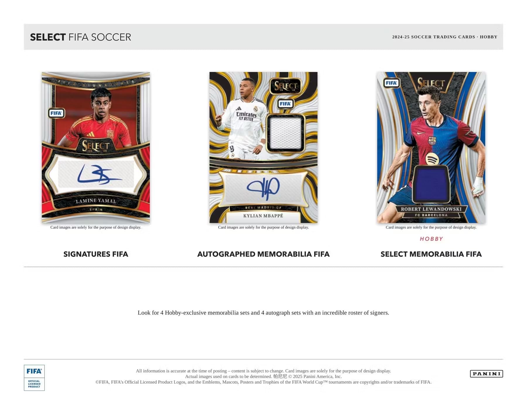 2024-25 Panini Select FIFA Soccer Hobby Box : Amazon.com.br