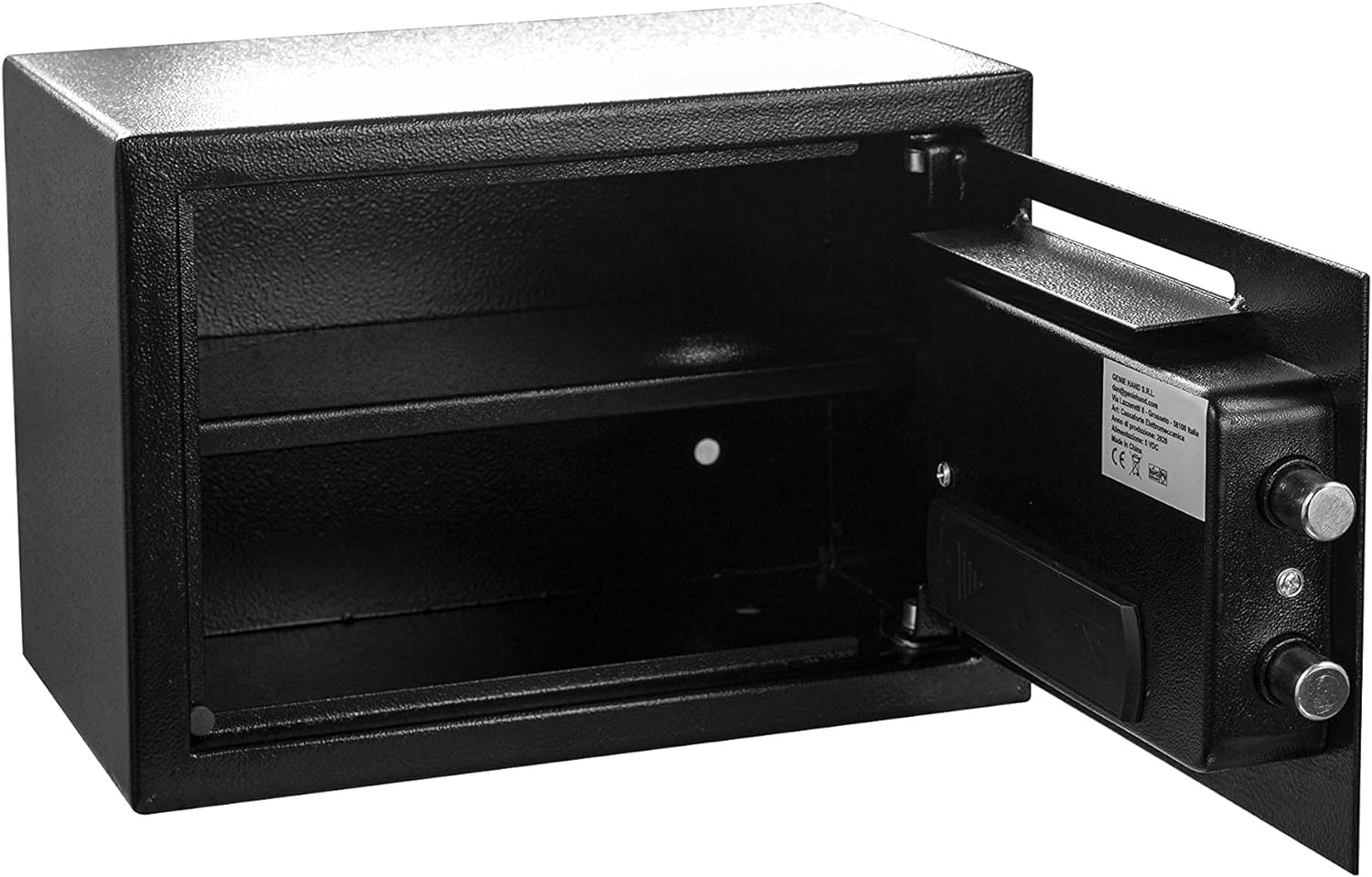 Genie Hand | Möbeltresor für Zuhause mit Elektronik Zahlenschloß und Schlüssel Tresor Safe mit Einwurfschlitz – B-Schloss – Anti-Bounce -Technologie