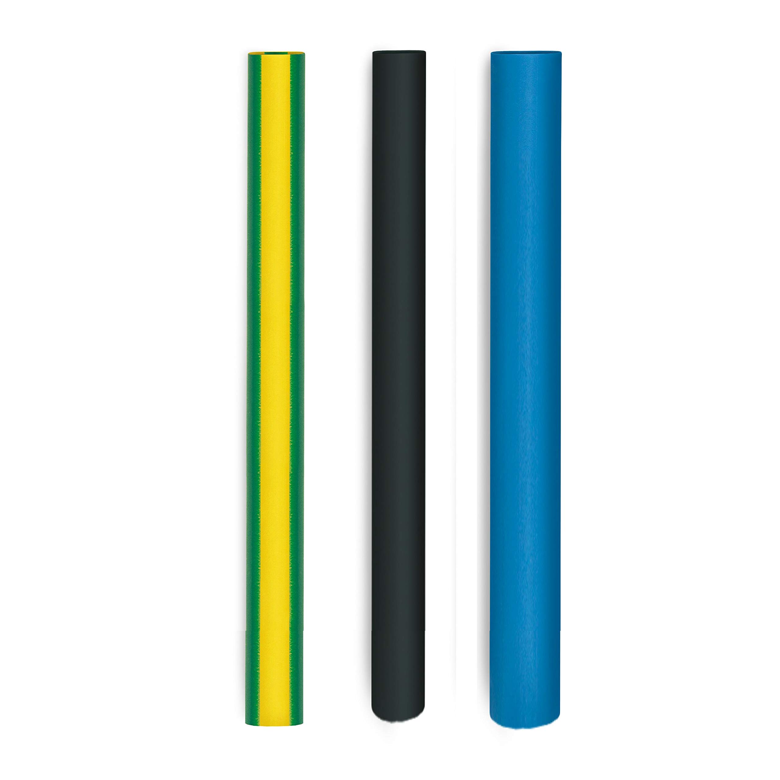 Steinel Schrumpfschlauch Elektriker-Set, 16-teilig (Ø 3,2–9,5 mm) in Schwarz, Blau und Gelb-Grün