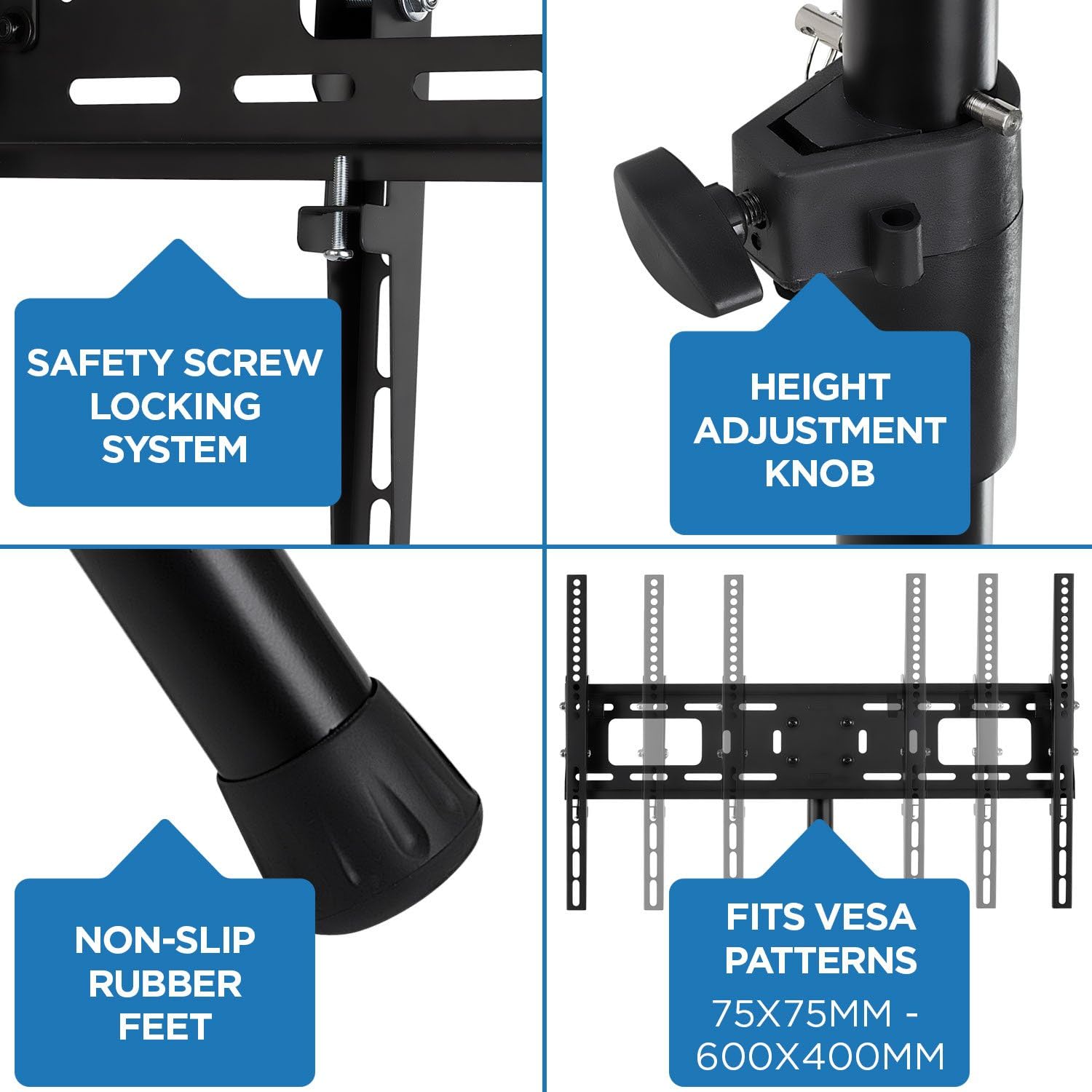 MountIt! TV Tripod Stand Portable TV Stands for Nepal Ubuy