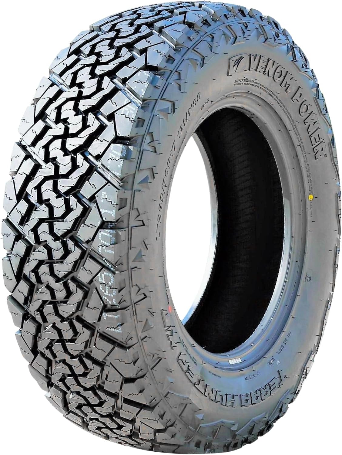 Venom Power Terra Hunter X/T XT All-Terrain Mud Light Truck Radial Tire-LT265/70R17 265/70/17 265/70-17 121/118Q Load Range E LRE 10-Ply BSW Black Side Wall