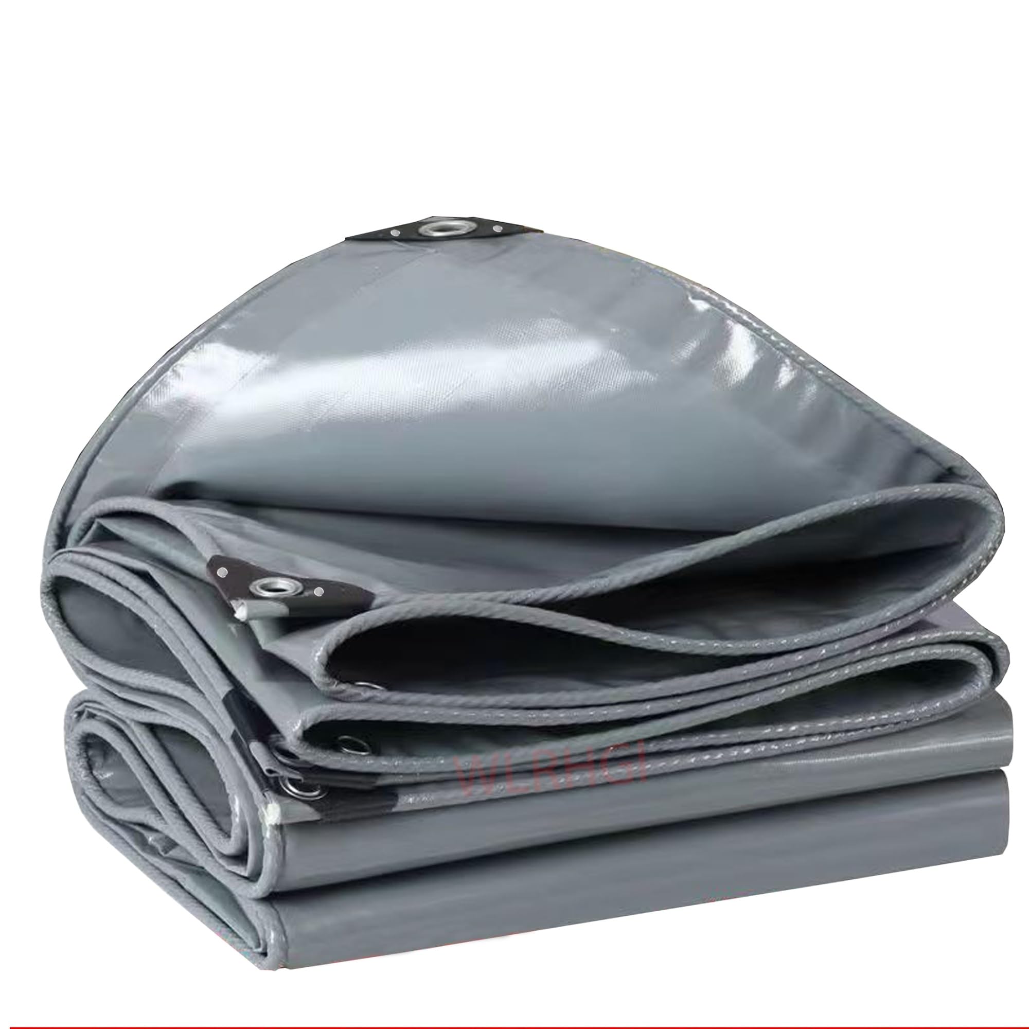 Lona impermeable gris de 0.5x7 m con ojales para remolque y jardin