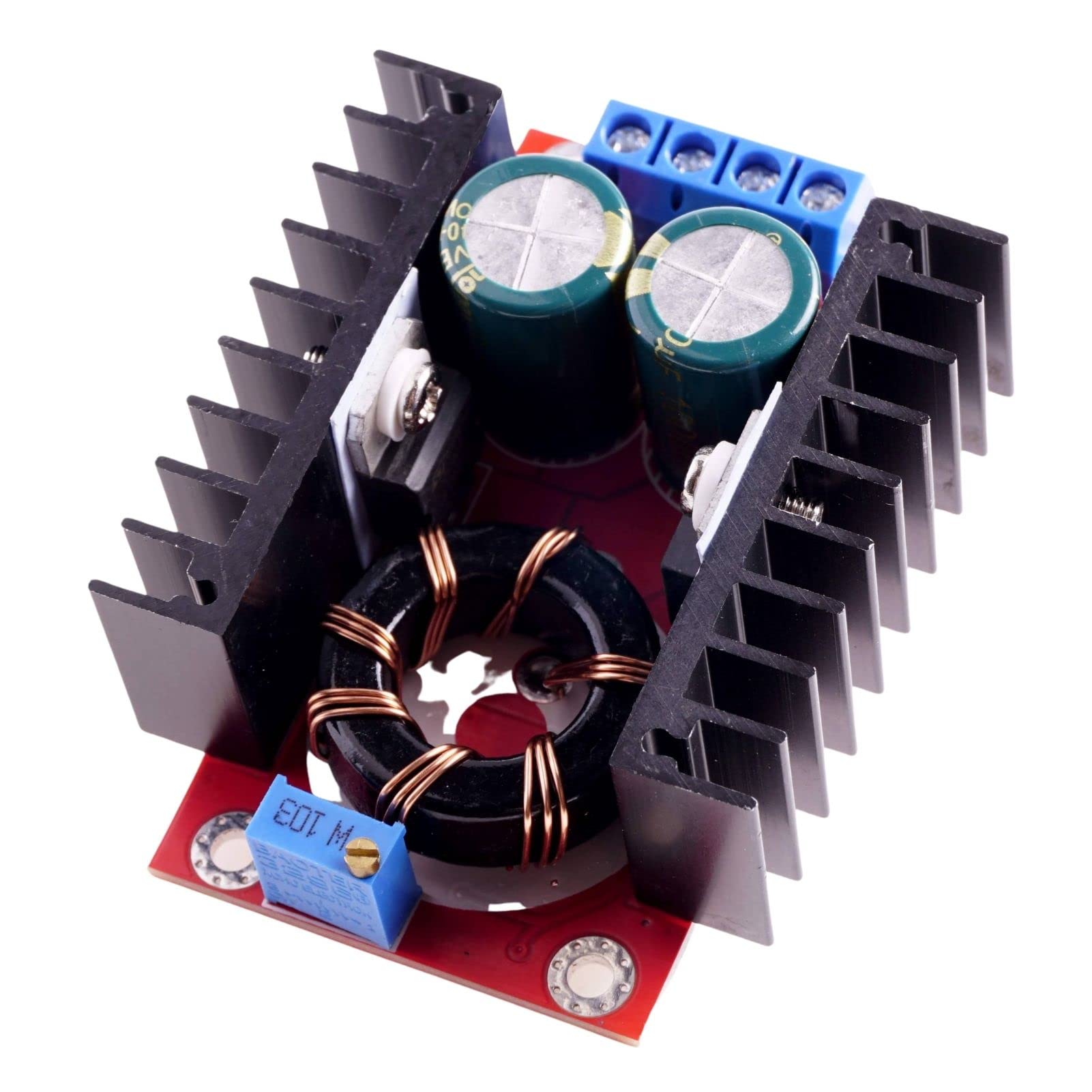 Modulo Regolatore di Tensione, DC a DC 3,8-32 V Step Up Fino a 1,3 a 35 V Convertitore Boost Modulo di Alimentazione Regolatore di Tensione Per Lavori di Fissaggio, Rettifica Sincrona