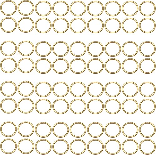 600 anillos de salto abiertos de oro de 0.197 in, utilizados para llaveros, fabricación de joyas, mantenimiento de collares y decoración de aretes,