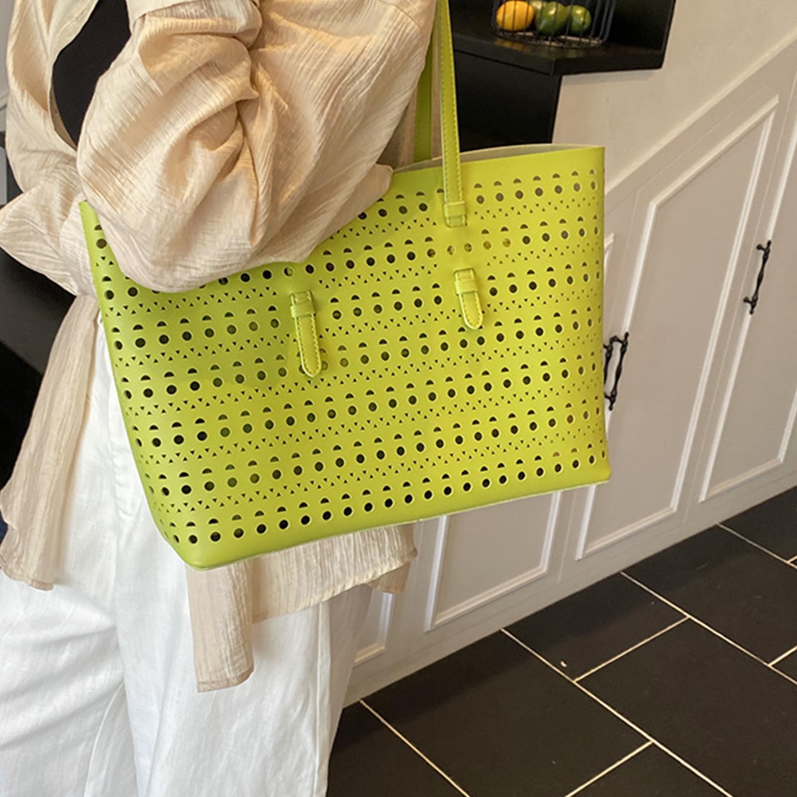Borsa a Tracolla Leggera in PU Cava per Professionisti pendolari di Lavoro spaziosi con Tasche Multiple e pendolari quotidiani Resistenti allo Strappo