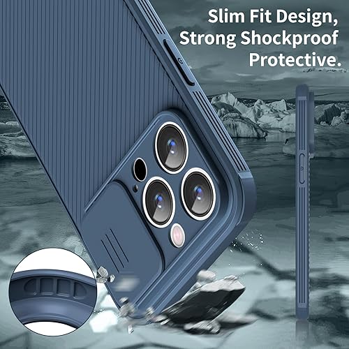 Miniatura 5 de Hitaoyou Funda para iPhone 14 Pro compatible con Magsafe, funda protectora de cámara iPhone 14 Pro compatible con carga inalámbrica con cubierta