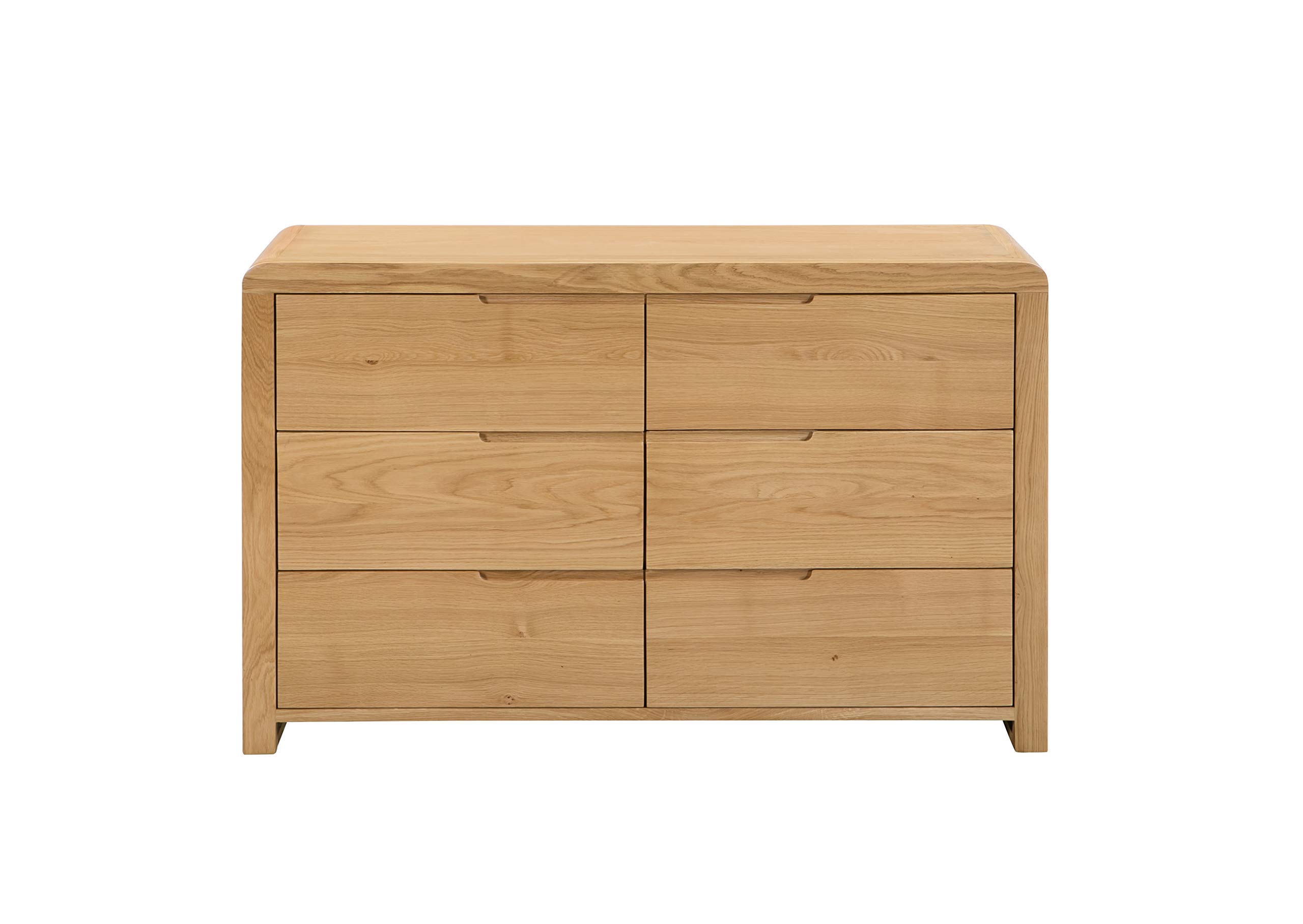 Julian Bowen - Chest of Drawers - Oak - 6 Drawer - White