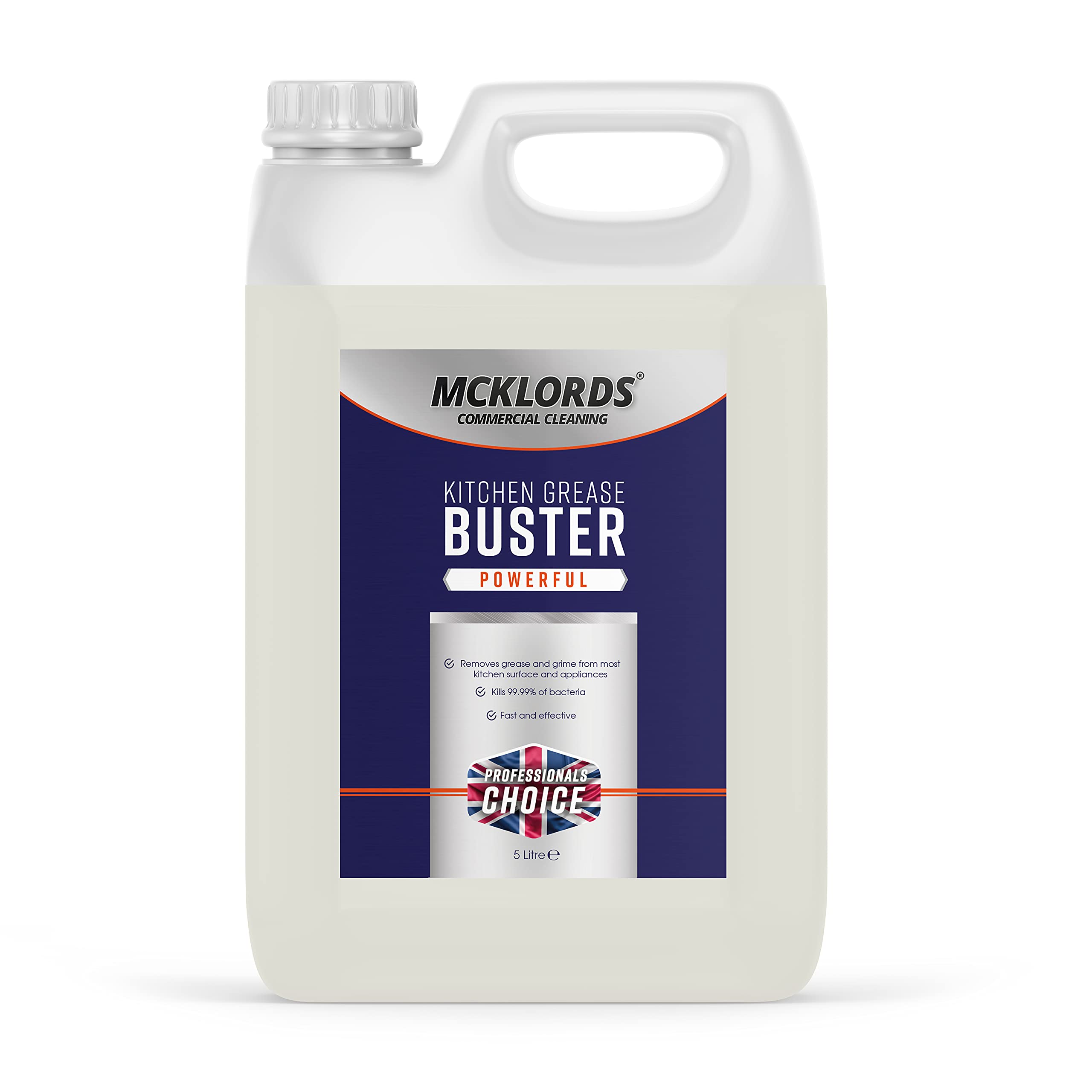 McKLords Commercial - Kitchen Grease Buster - 5 Litre