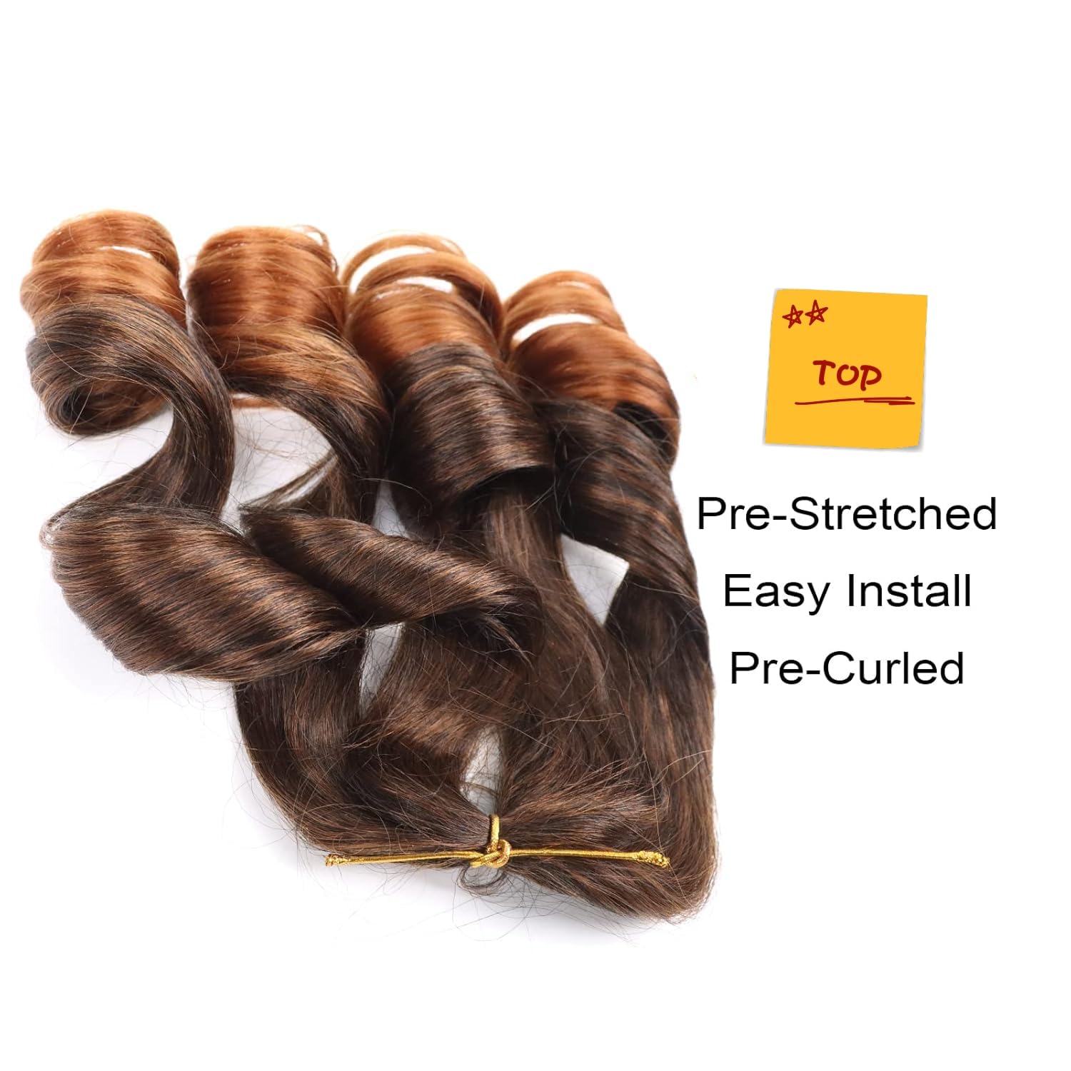 French Curly Braiding Hair 14 Inch 8Pack/lot Loose Wavy Spiral Curl Braids Crochet Hair Deep Wave Synthetic Extensions Pre Stretched Bouncy(T30#) - Image 2