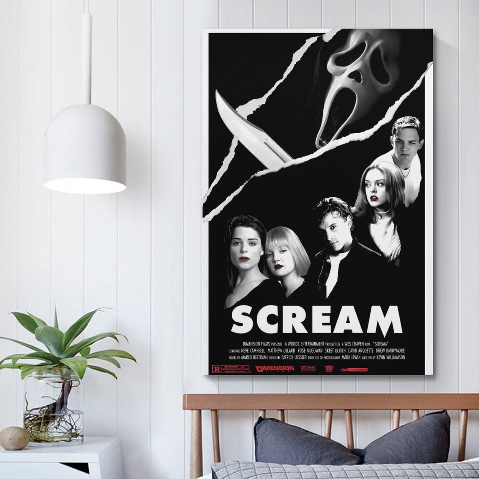 VZRSQZK Scream 6 Poster décoratif sur toile pour chambre à coucher 40 x 60 cm