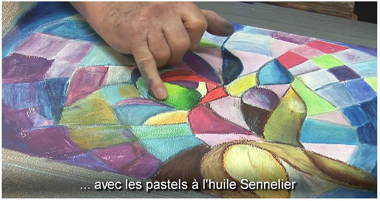 Sennelier Pastels à Huile 48 Couleurs (France) et 1 Cartes Postales