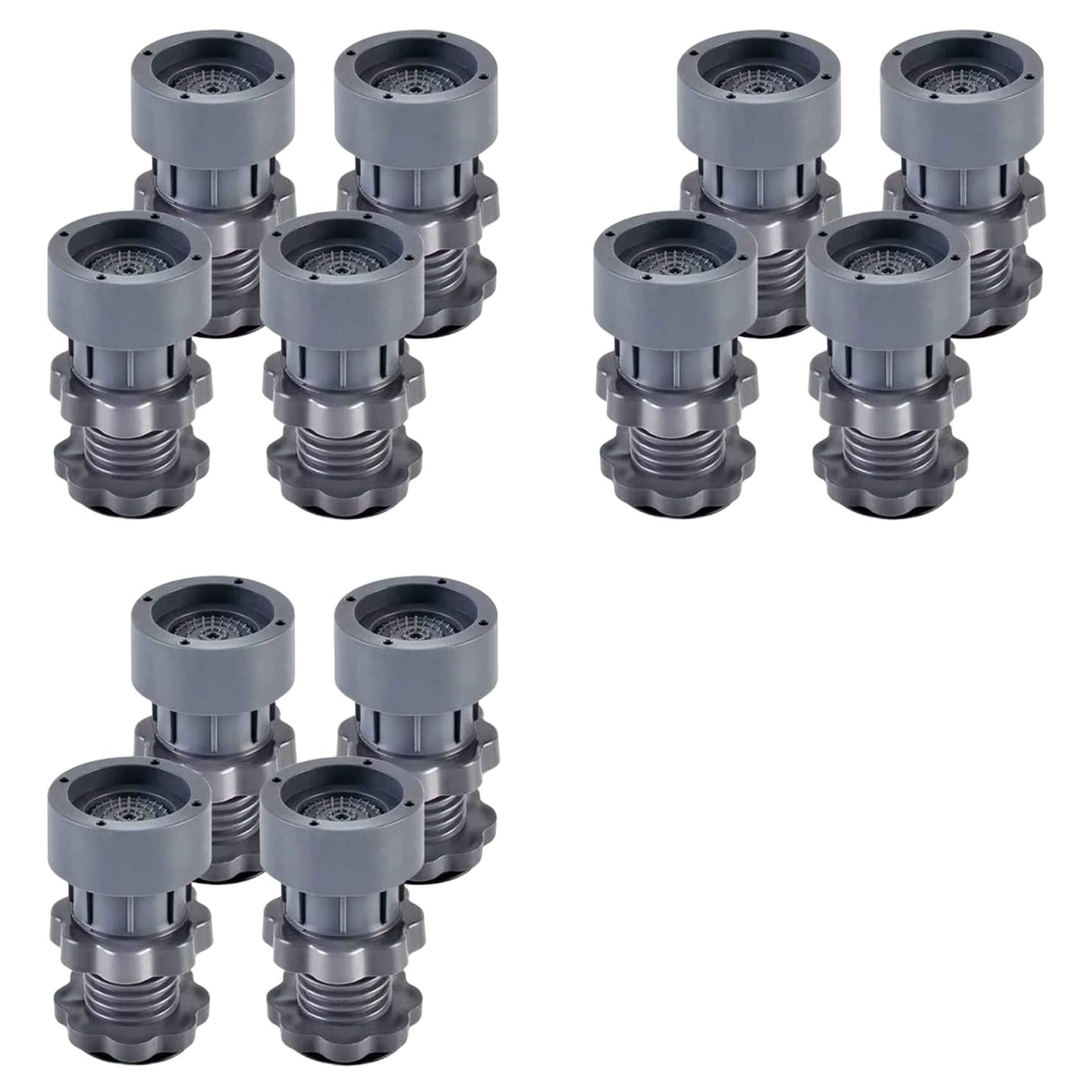 Hndhbfgrt Adjustable Height Washing Machine Support, Anti Vibration Washing Machine Foot Pad,Washing Machine Rubber Feet Pad 12PCS