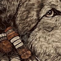 Vista 2 de Juego de edredón con patrón de lobo personalizado, ropa de cama tamaño King, juego de edredón de lobo colorido, edredón de lobo tamaño individual