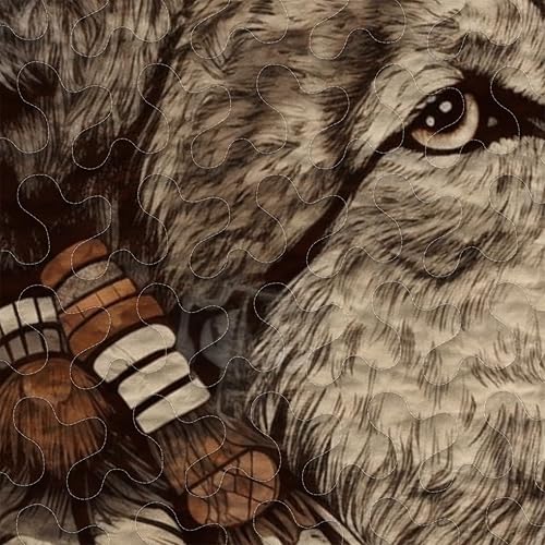 Miniatura 2 de Juego de edredón con patrón de lobo personalizado, ropa de cama tamaño King, juego de edredón de lobo colorido, edredón de lobo tamaño individual,