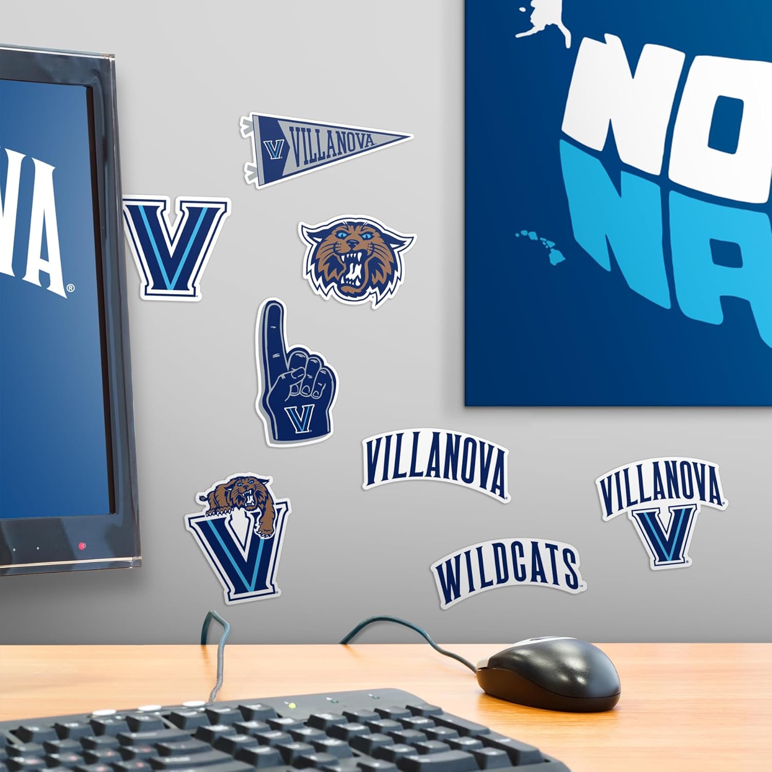 Villanova University 50ct Vinyl Large Deluxe Stickers Variety Pack - Laptop, Water Bottle, Scrapbooking, Tablet, Skateboard, Indoor/Outdoor - Set of 50 - Image 6