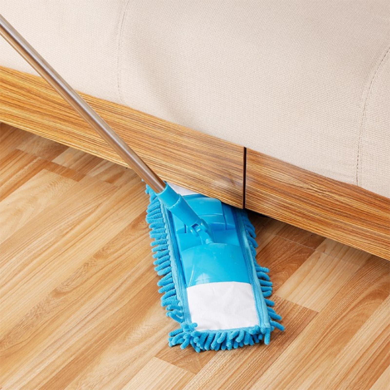 8 cabezales de repuesto para fregona de microfibra, recambio de fregona húmeda o seca, paño de limpieza en seco y húmedo, flexible, adecuado para cabezal de repuesto de arrastre plano