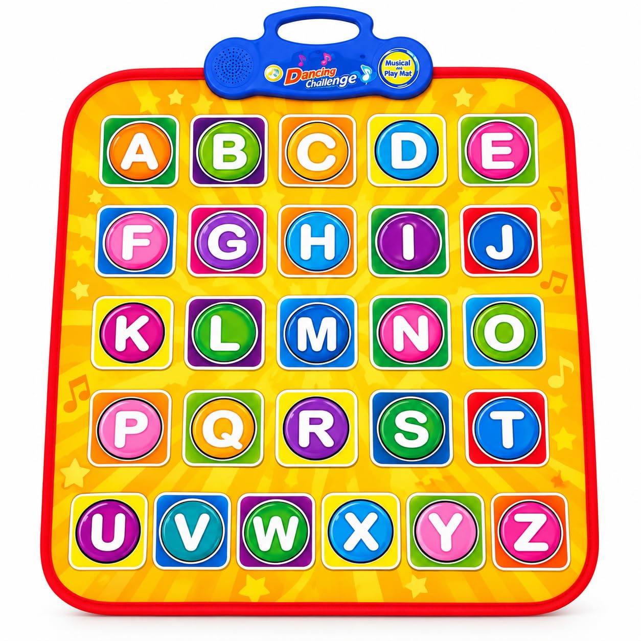 kids musical dancing mat with alphabet buttons interactive learning toy | interactive musical dance mat with alphabet buttons for active play and early learning